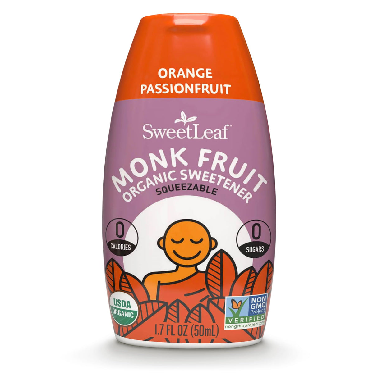 Sweetleaf Orange Passionfruit Liquid Monk Fruit - Monk Fruit Liquid Sweetener Drops, Organic Monk Fruit Extract, Zero Calorie Sw