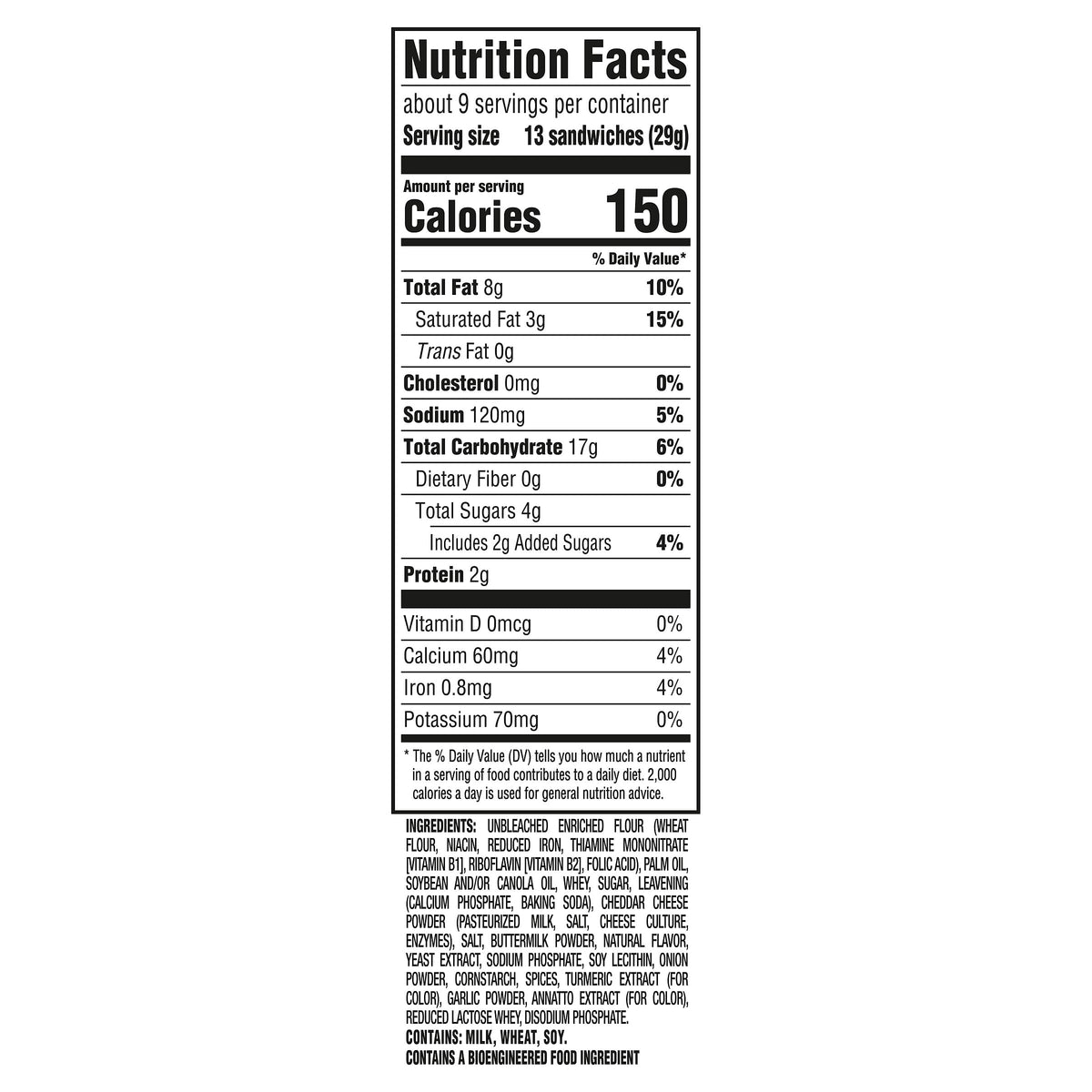 RITZ Bits Spicy Queso Cheese Sandwich Crackers, Snacks for Kids and Adults, Lunch Snacks, 8.8 oz