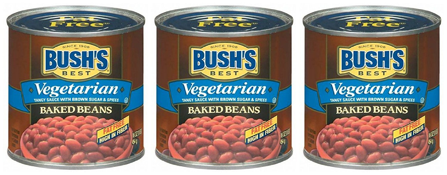 Bush's Best Vegetarian Fat Free Baked Beans (3 pack)