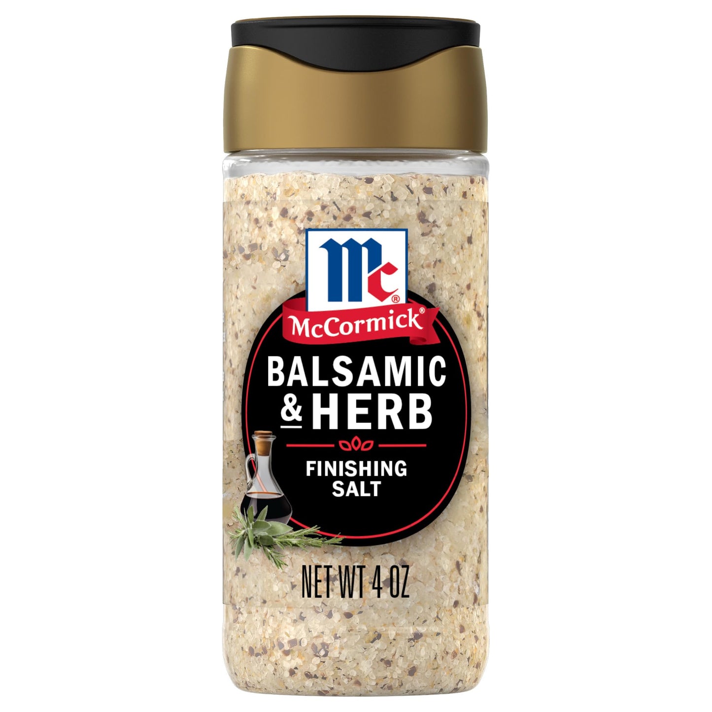 McCormick Finishing Salt, Balsamic & Herb, 4 oz, Ideal for Caprese Salad, Pork, Chicken, Olive Oil, Pasta, and More