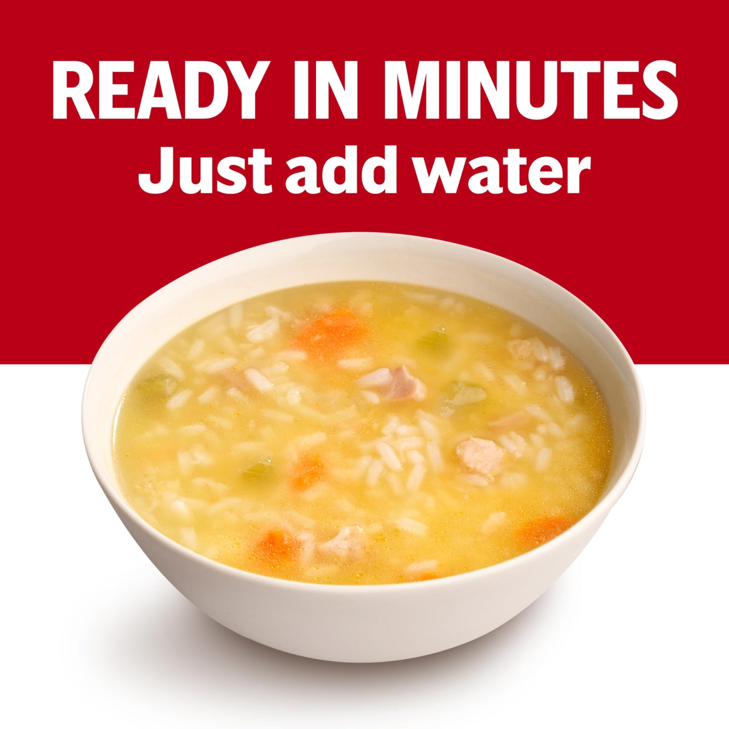 Campbells Condensed 25% Less Sodium Chicken and Rice Soup, 10.5 oz Can