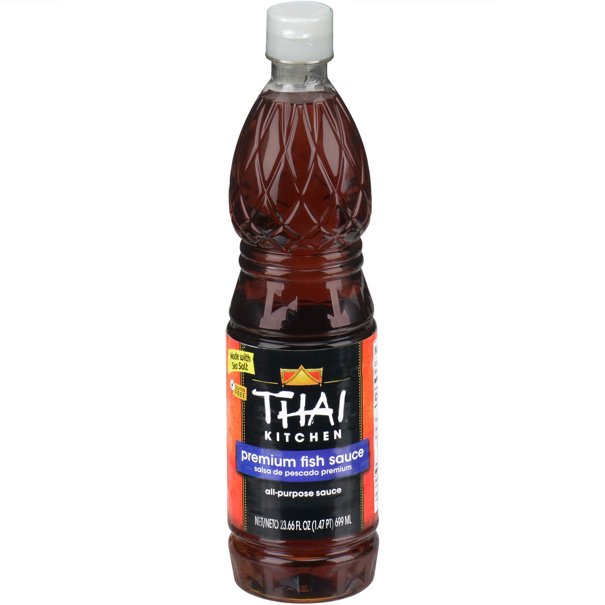 Thai Kitchen Premium Fish Sauce, 23.66 fl oz - One 23.66 Fluid Ounce Bottle of Fish Sauce Crafted for Dressings and Marinades fo