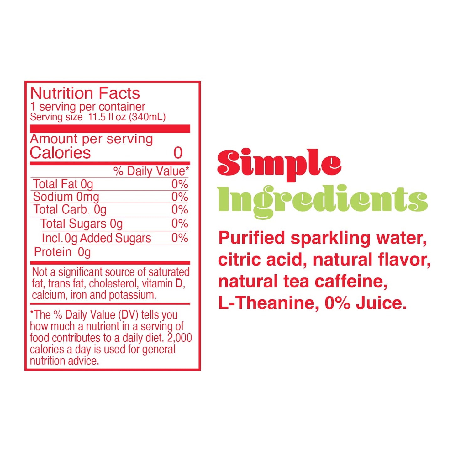 CLEAR CUT PHOCUS Caffeinated Sparkling Water - Strawberry Kiwi - 11.5 Fl Oz (Pack of 12) - Non-GMO, Keto, Vegan, Kosher