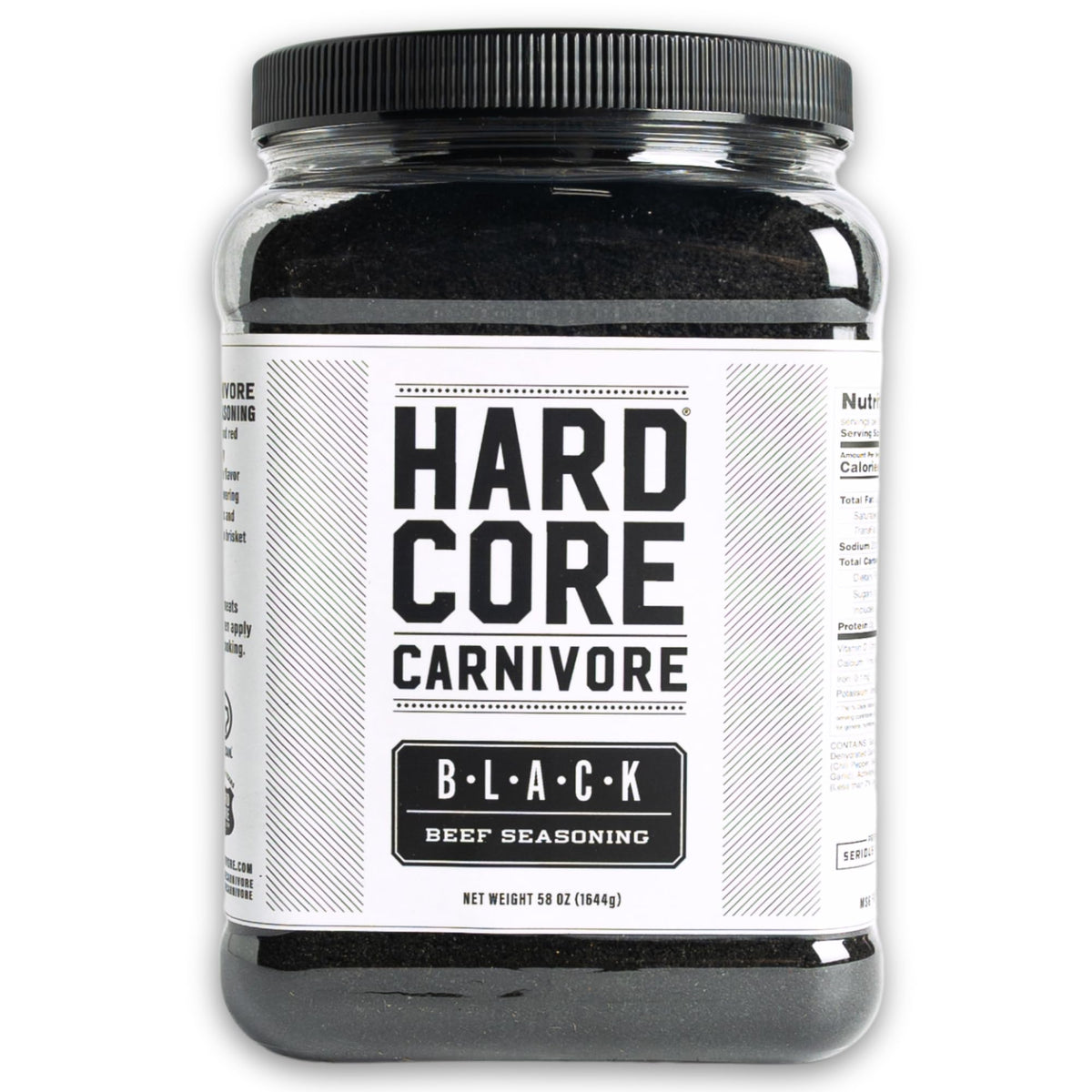 Hardcore Carnivore Black Charcoal Seasoning for Steak and BBQ, 50 Ounce Pack