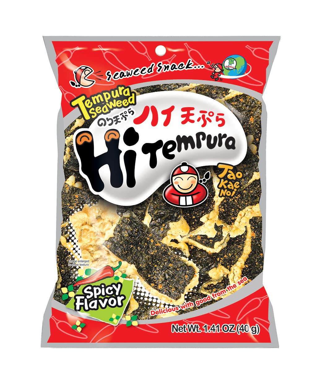 Taokaenoi Tempura Seaweed 40G Spicy Flavour