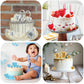 Beishida 20 Pcs White Heart Cake Toppers 3D Heart Cake Toppers Foam Toppers Cake Decoration Happy Birthday Cake Diy Cake Insert