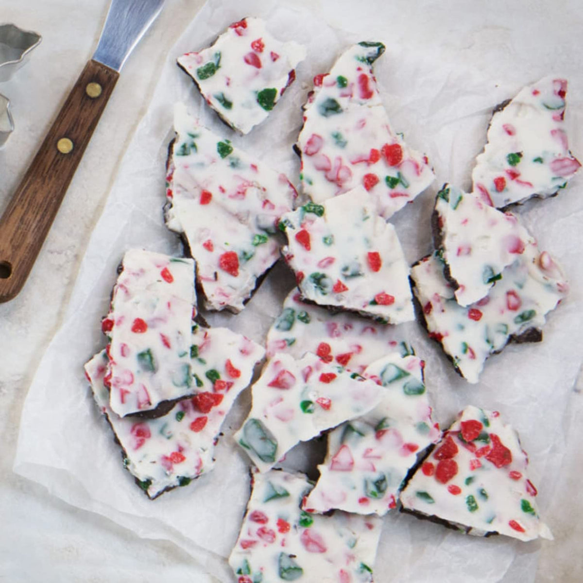 By The Cup Red, Green, And White Peppermint Candy Cane Pieces, 2 Lb Bulk Bag