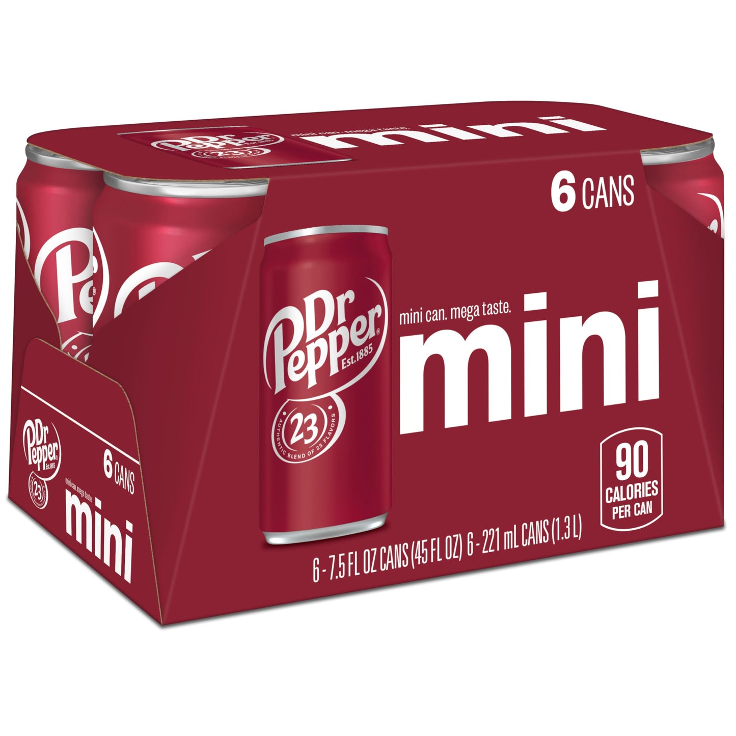 DR PEPPER - MINI CANS, 7.5 OZ, 6 PK