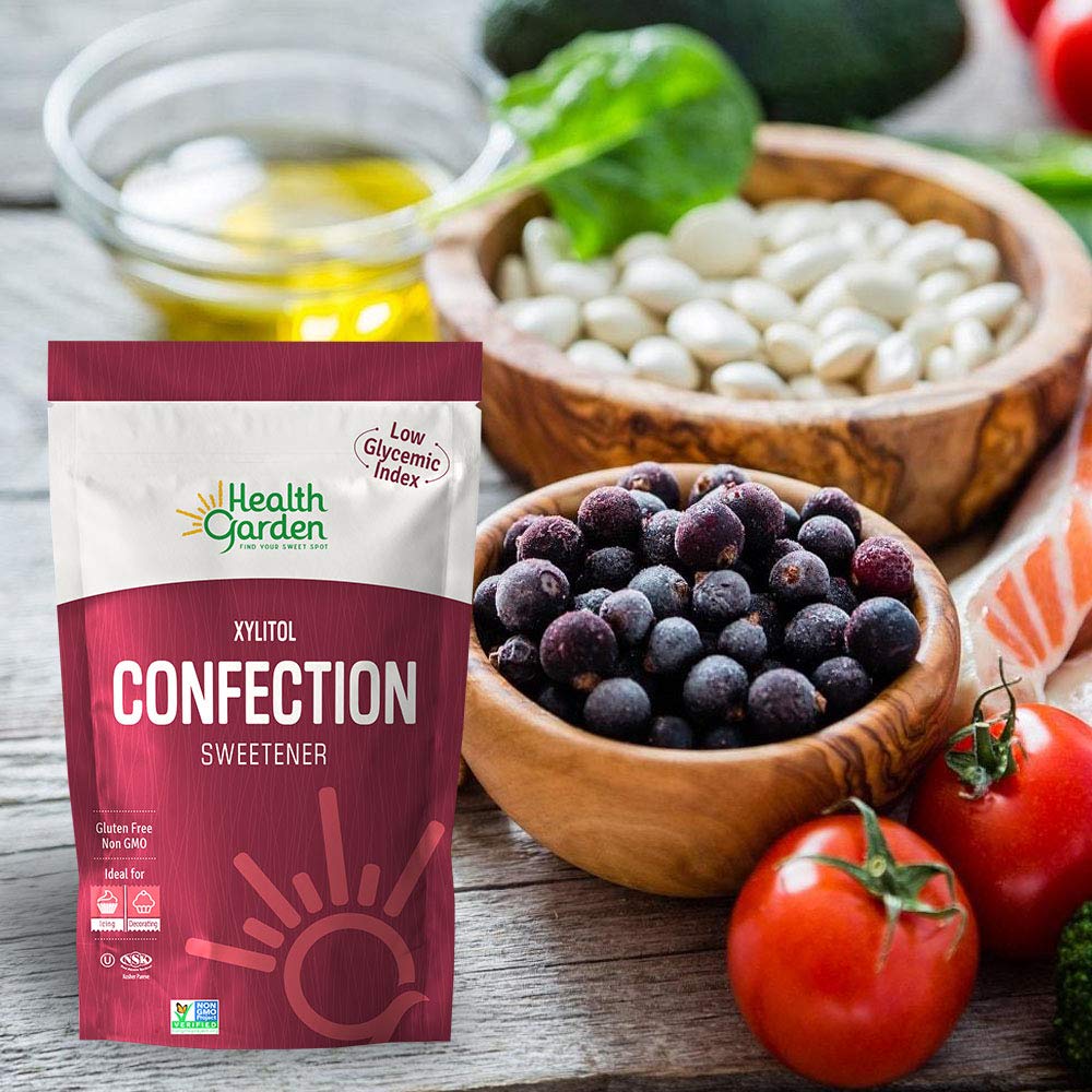 Health Garden Birch Xylitol Confection Sweetener - Non GMO - Kosher - Made in the U.S.A. - Keto Friendly (14 oz)