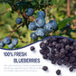 Freeze Dried Blueberries, 6Oz/170G Whole Frozen Blueberries, Freeze Dried Fruit No Added Sugar, Natural Snack, Jar Packaging Des