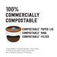 Happy Belly Medium Roast Compostable Coffee Pods, Compatible with K-Cup Brewer, 96 Count