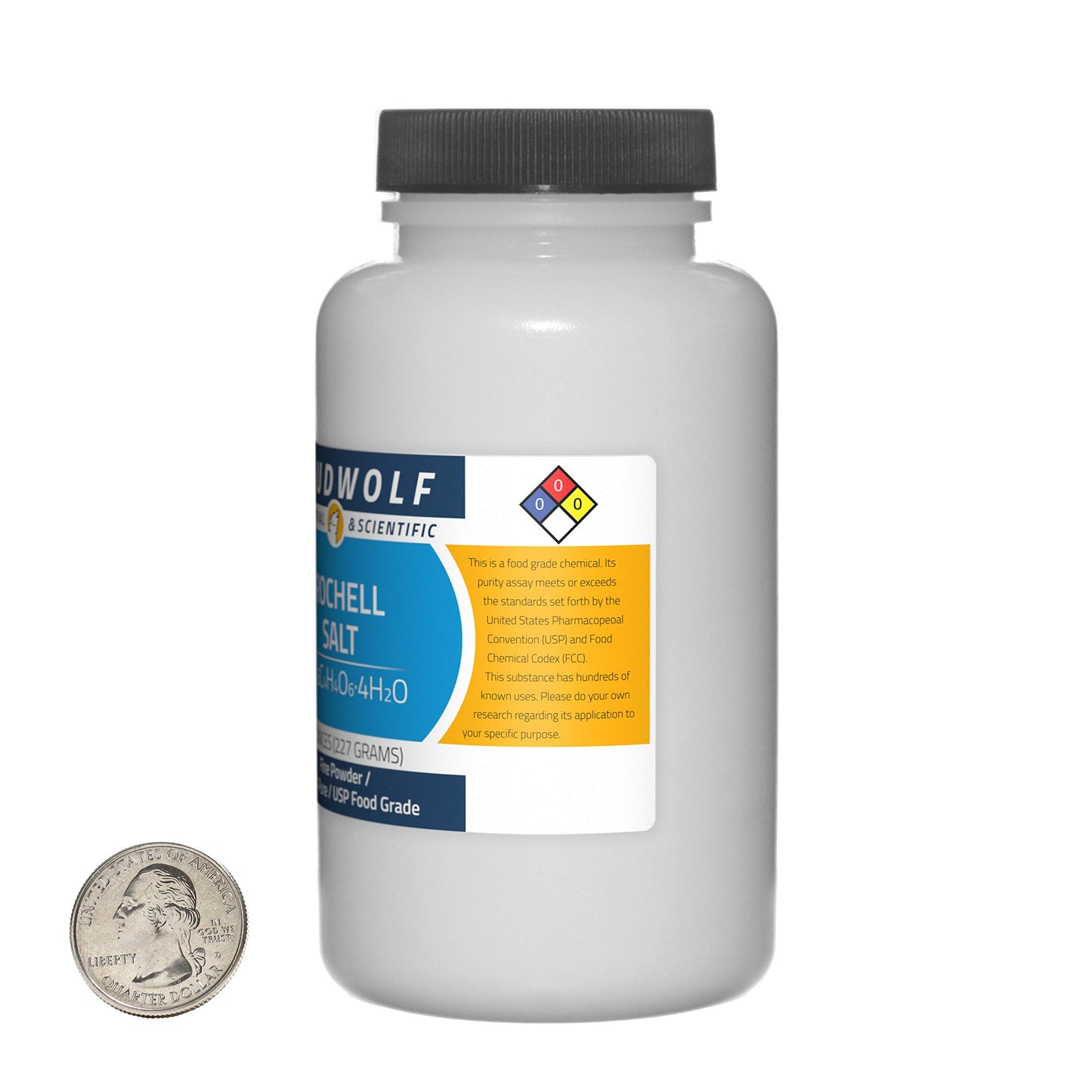 Loudwolf Rochelle Salt, USP Food Grade, 99.9% Pure, Fine Powder, 1.5 lbs (3 Bottles)