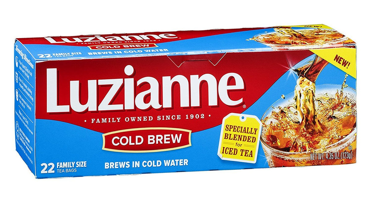 Luzianne Cold Brew Tea Bags , 22 Ct (Pack Of 6)