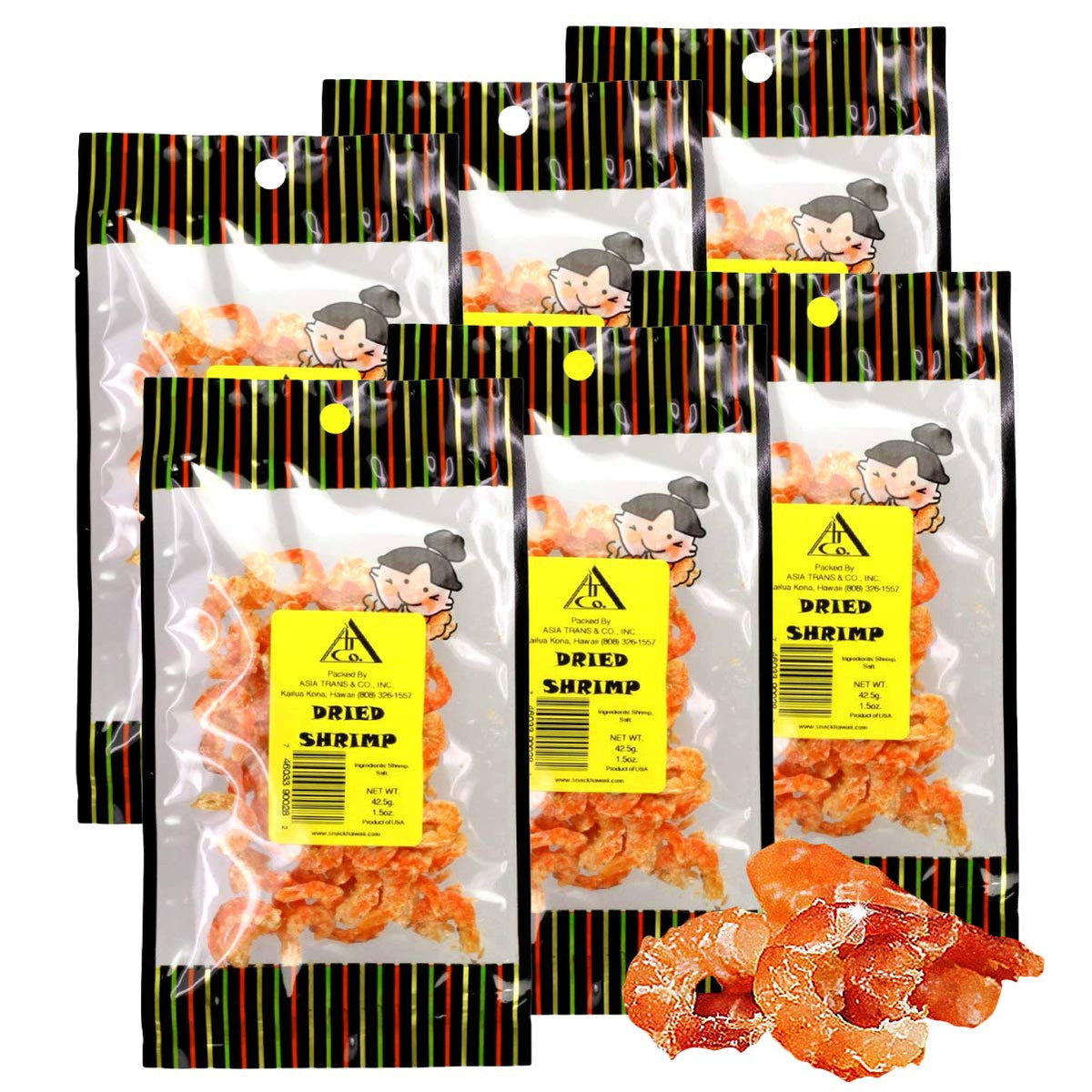 Dried Louisiana Shrimp - Made Fresh In The Usa (6 Pack)