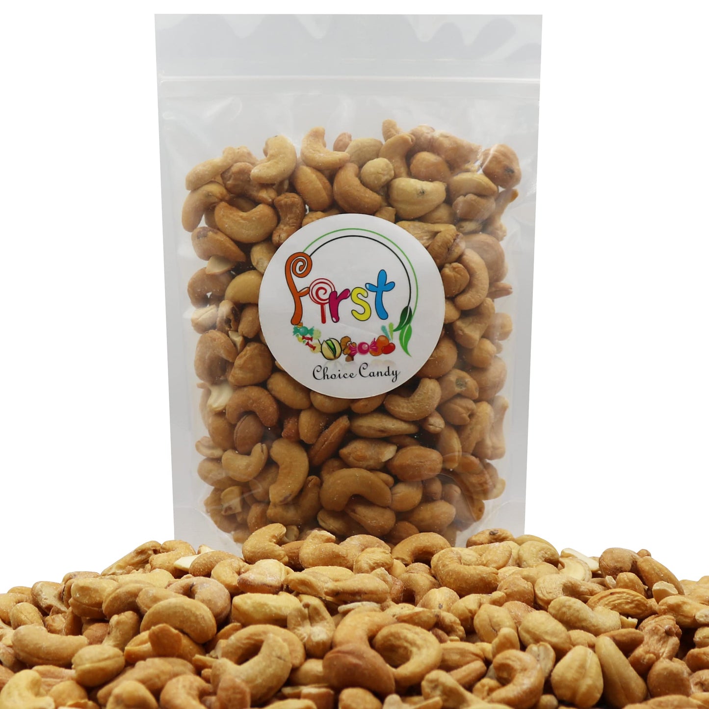 Firstchoicecandy Roasted & Salted Whole Cashews 5 Pound