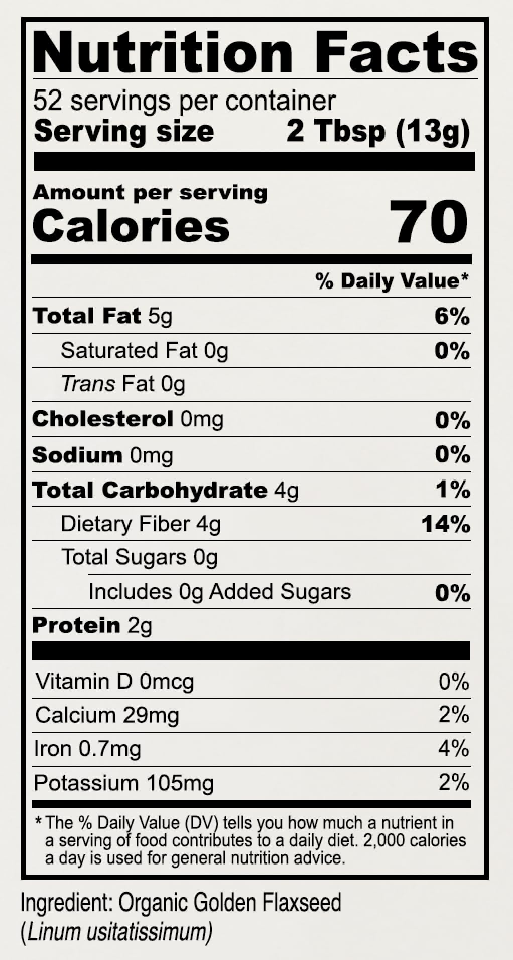 Anthonys Organic Golden Flaxseed Meal  1.5 lb  Gluten Free  Non-GMO  Vegan