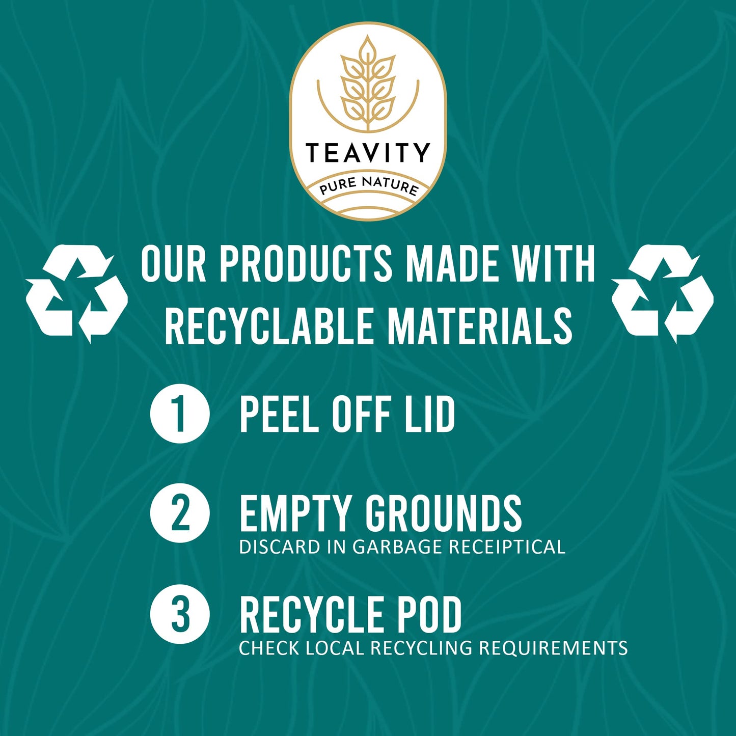 Organic Yerba Mate Refreshing Mint Tea Pods - Naturally Caffeinated Yerba Mate Tea Pod For Keurig Malt-Inspired By Teavity (12 Tea Pods)