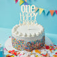 Wood One Happy Camper Cake Topper - 1St Birthday Cake Topper, Mountain Cake Topper, Woodland Cake Topper, First Birthday Mountai