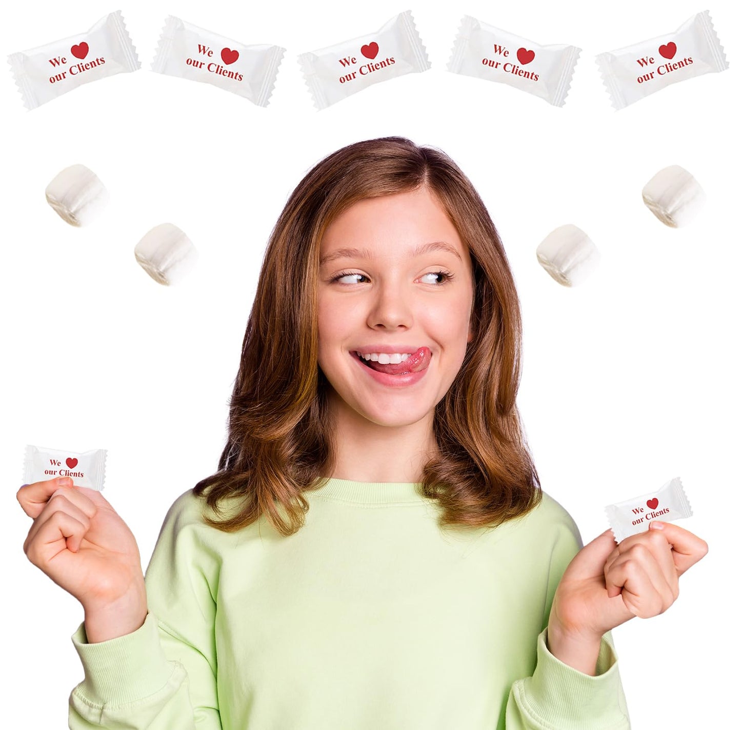The Dreidel Company Buttermints, Fat-Free Mint Candies, 100 Count, We Love Our Residents