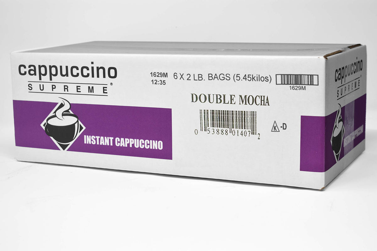 Cappuccino Supreme Double Mocha Instant Cappuccino Mix 6 X 2 Lbs
