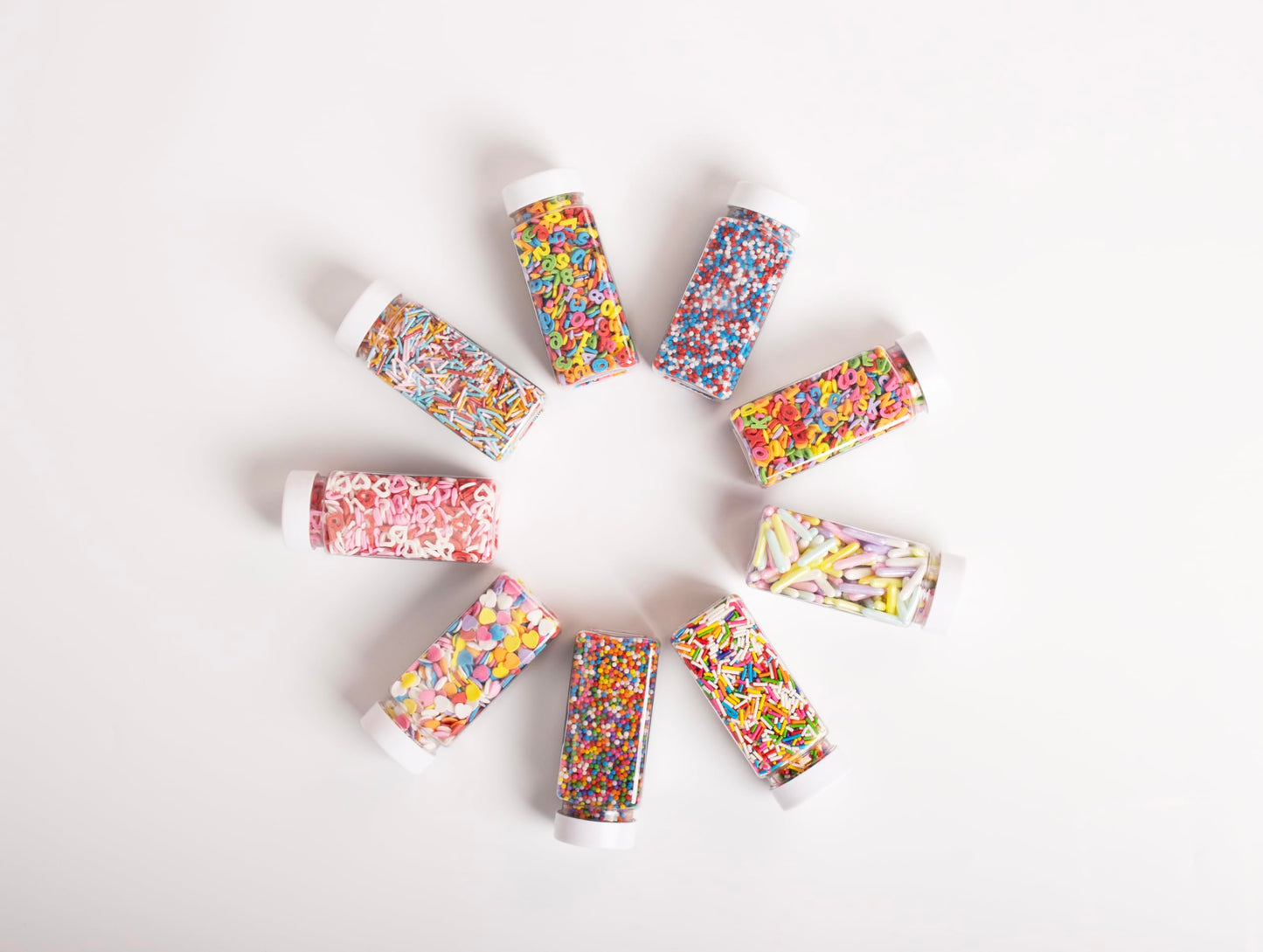 Cokoc Rainbow Jimmies Sprinkles - Soft Edible Rainbow Sprinkles for Cake Decorating & Ice Cream Toppings, 3.17oz