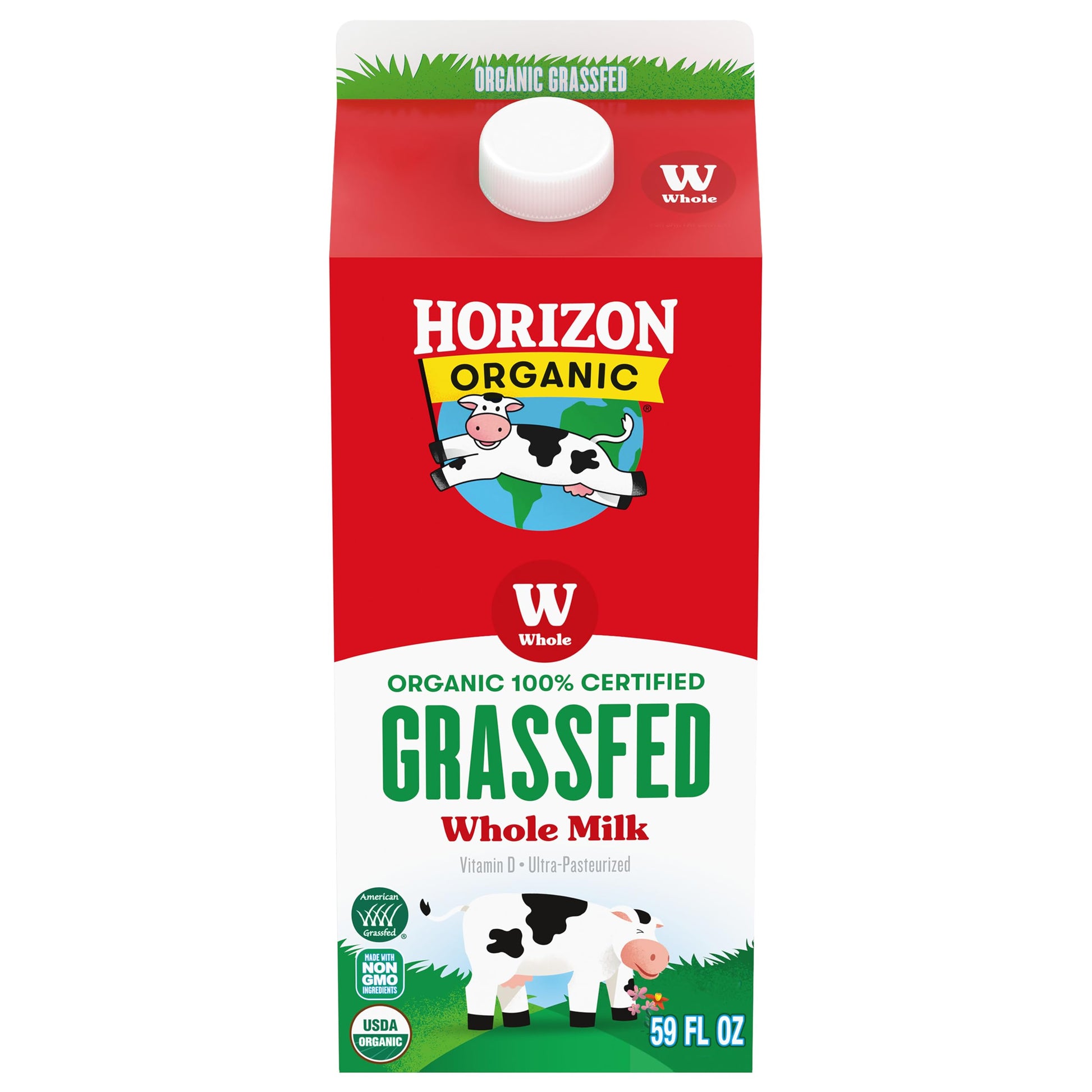Horizon Organic Grassfed Whole Milk, Half Gallon
