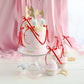 Gyufise Bowknot Cake Toppers - 30 Pcs Red Cake Decorations for Baby Shower, Birthday, Wedding - Size: W 2.9in x H 5.7in