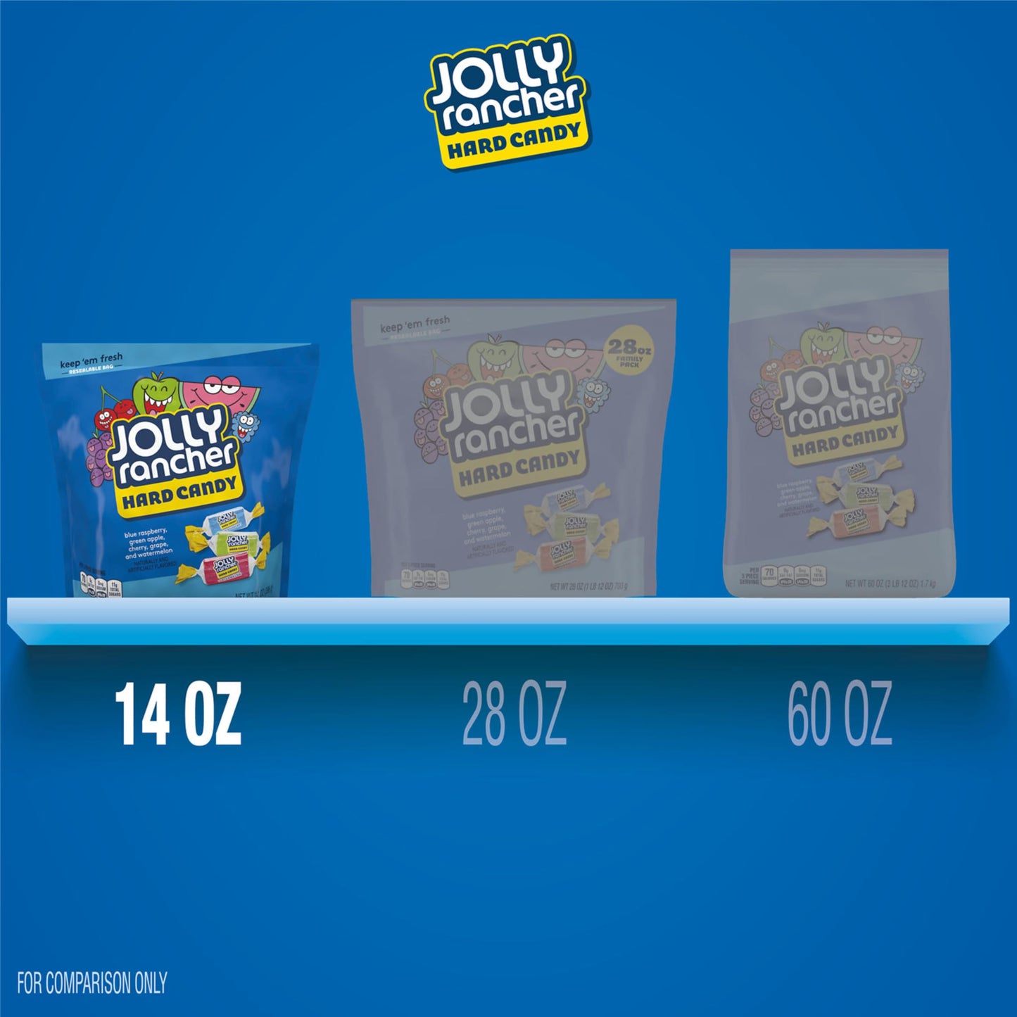 Jolly Rancher Original Hard Candy Assorted 396g