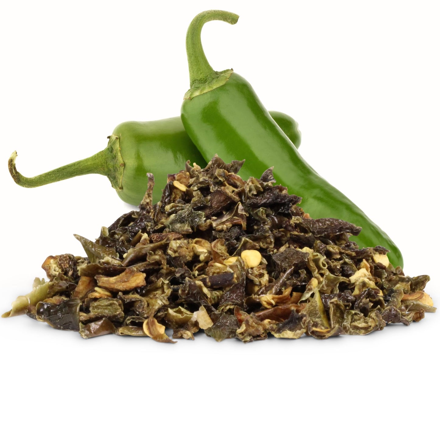 Dried Jalapeno Dices by It's Delish, 5 Lbs Bulk Bag | Dehydrated Jalapenos | Diced Green Jalapeo Peppers for Chili and Sausage M