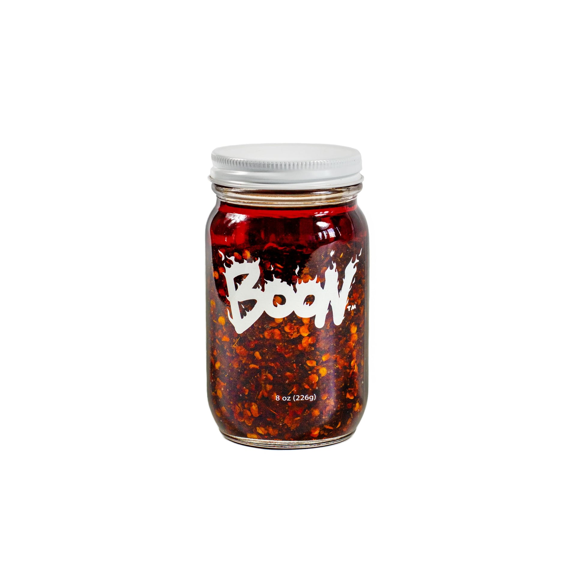 Boon Sauce Extra Hot Chili Oil, (8 Ounces), Spicy Chili Oil with Garlic, Anchovies and Shallots