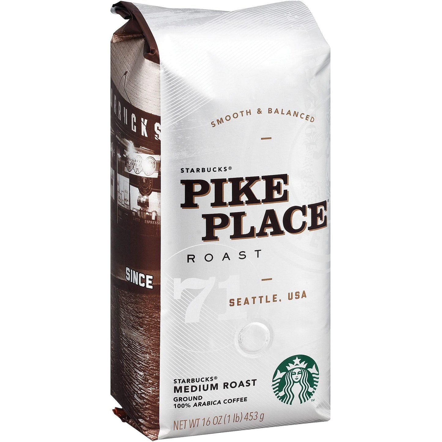 Starbucks Pike Place Ground Coffee, 16-Oz Bag
