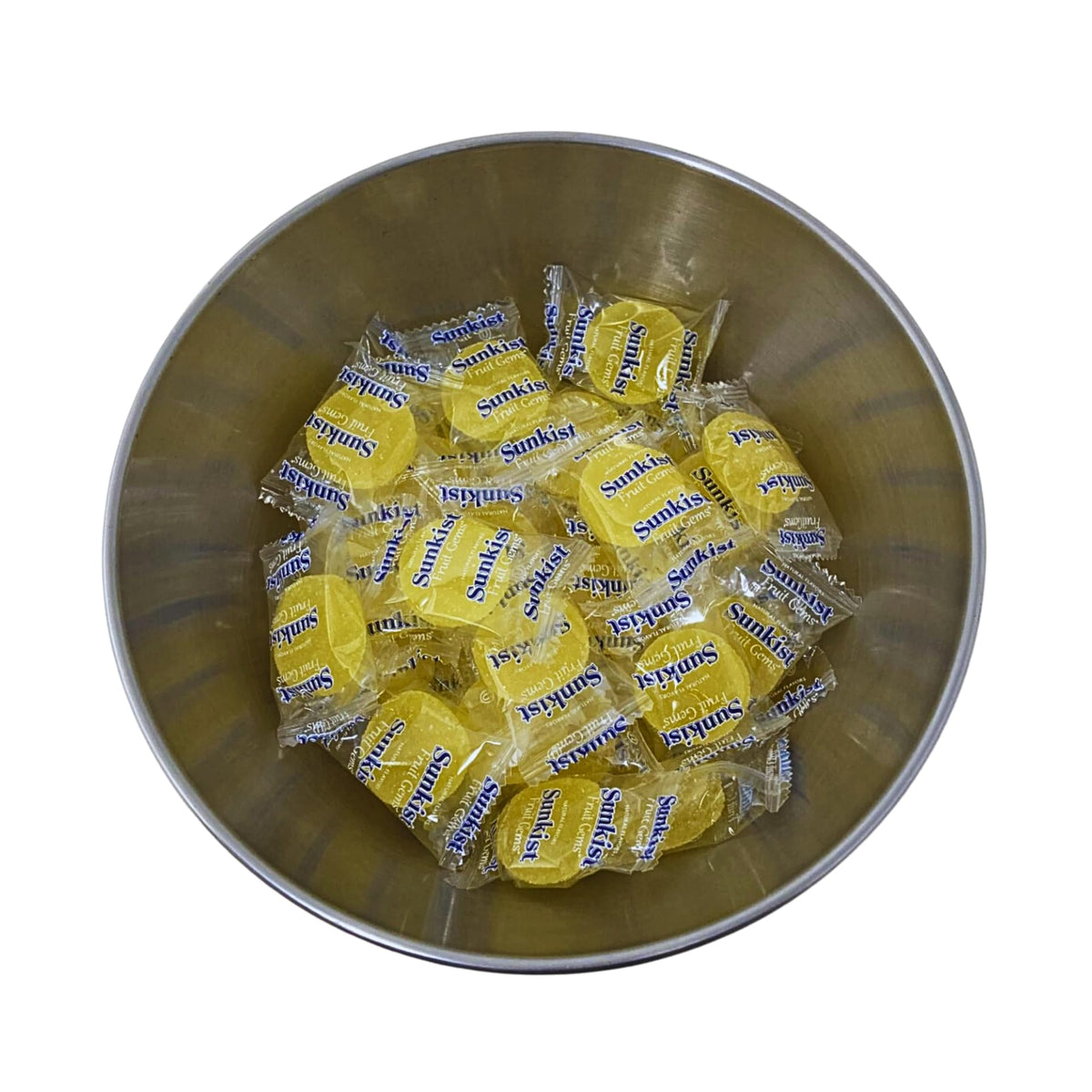 Individually Wrapped Fruit Gem Soft Candy Only Lemon Flavor -1lbs, 16 Oz (Packaging Might Vary)