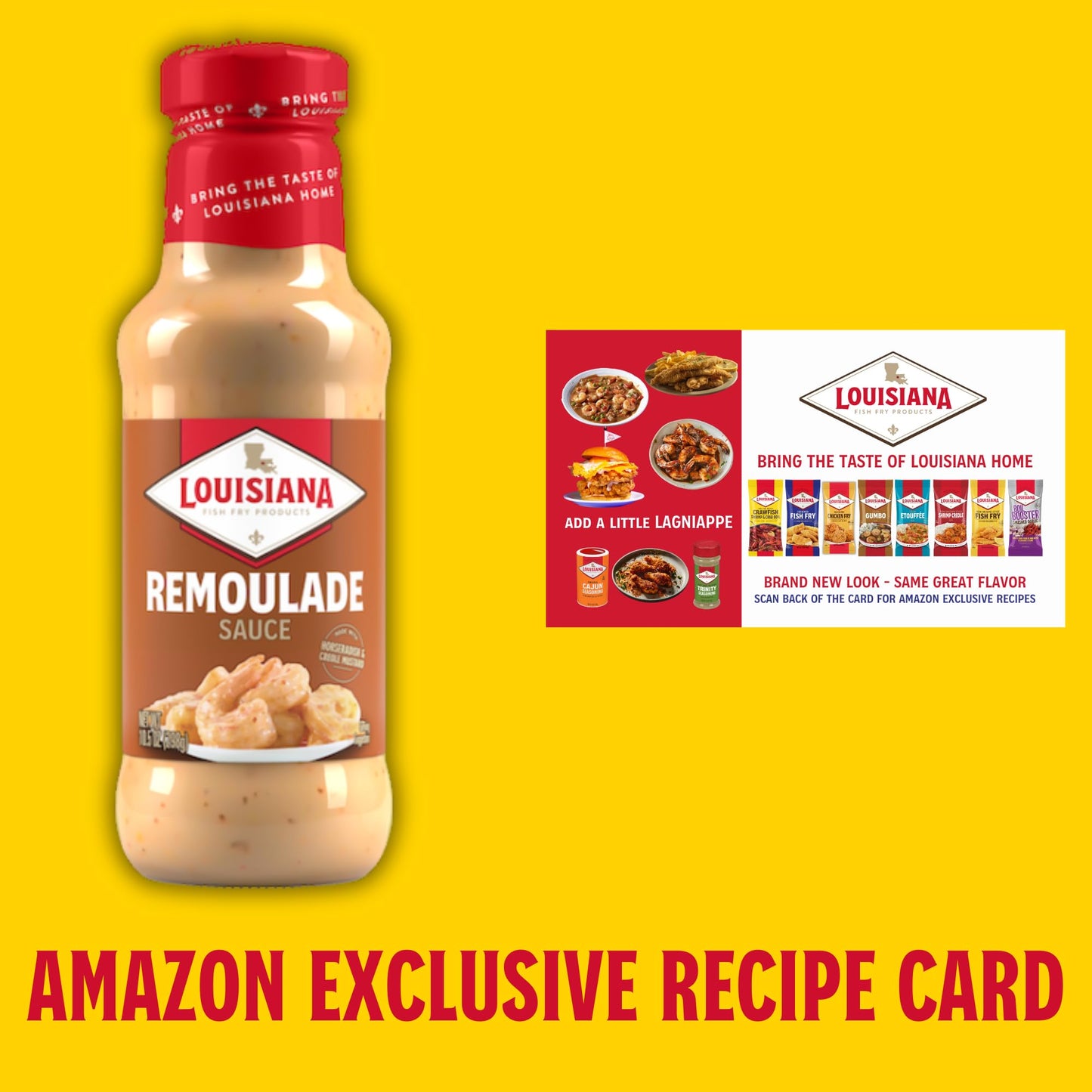 Louisiana Fish Fry Remoulade Sauce, 10.5 Ounce (Pack Of 2) - Limited Availability Large Online Retailer Recipe Card Included - Authentic Southern Flavor
