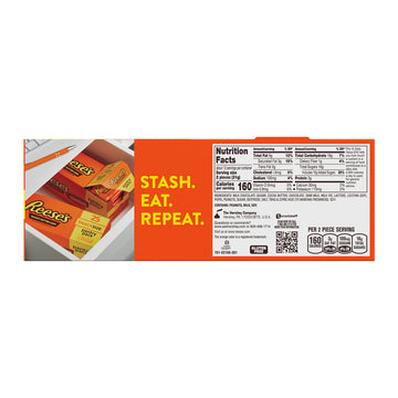 Reese'S Milk Chocolate Snack Size Peanut Butter Cups, Candy Pantry Pack, 13.75 Oz (25 Pieces)