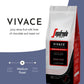 Segafredo Zanetti Ground Coffee - Made with Arabica Coffee - Medium Roast  Balanced with Smooth Acidity - Colombian & Brazilian Blend - Vivacious Medium Body - Vivace  10oz Bag  Pack of 6