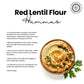 Pride Of India- Red Lentil Flour 1 Lbs (454 Gm) Hint Of Sweetness Slightly Nutty Earthy Flavor Freshly Milled In Small Batches |Ideal For Cakes Sauces Pasta Crepes Meatballs | Vegan, Gluten Free