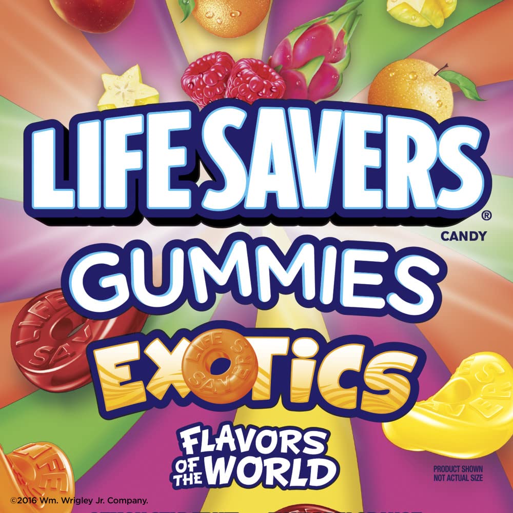 Life Savers Exotics Gummy Candy, 7 Oz Bag
