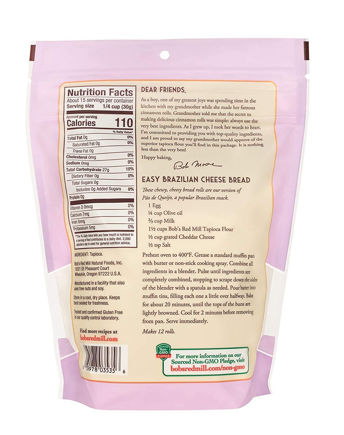 Bob's Red Mill Finely Ground Tapioca Flour, 16 OZ