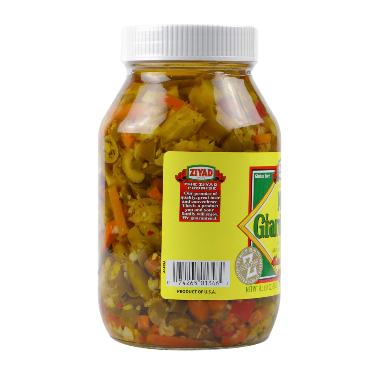 Ziyad Giardiniera Mediterranean Peppers Mix, Hot, 32 Ounce