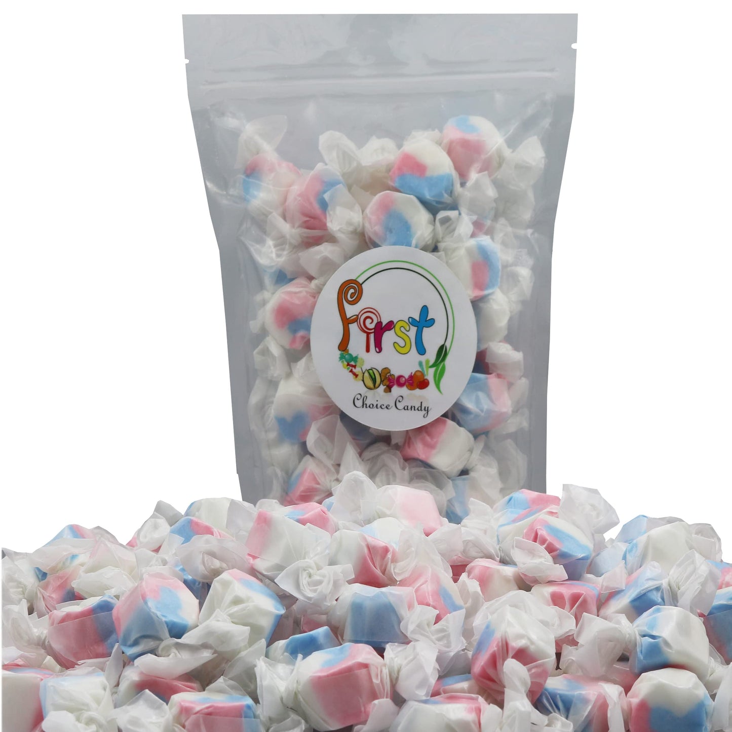 Variety Gourmet Saltwater Taffy (American Patriotic Red White Blue, 2.5 Pound)