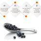 E-FA BRAND Boba Black Tapioca Pearls, Quick Cook, 2.2 LB (Pack of 2), Microwave Ready