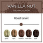 The Bean Organic Coffee Company Vanilla Nut, Medium Roast, Ground Coffee, 16-Ounce Bag,Café Molido Tostado Organico
