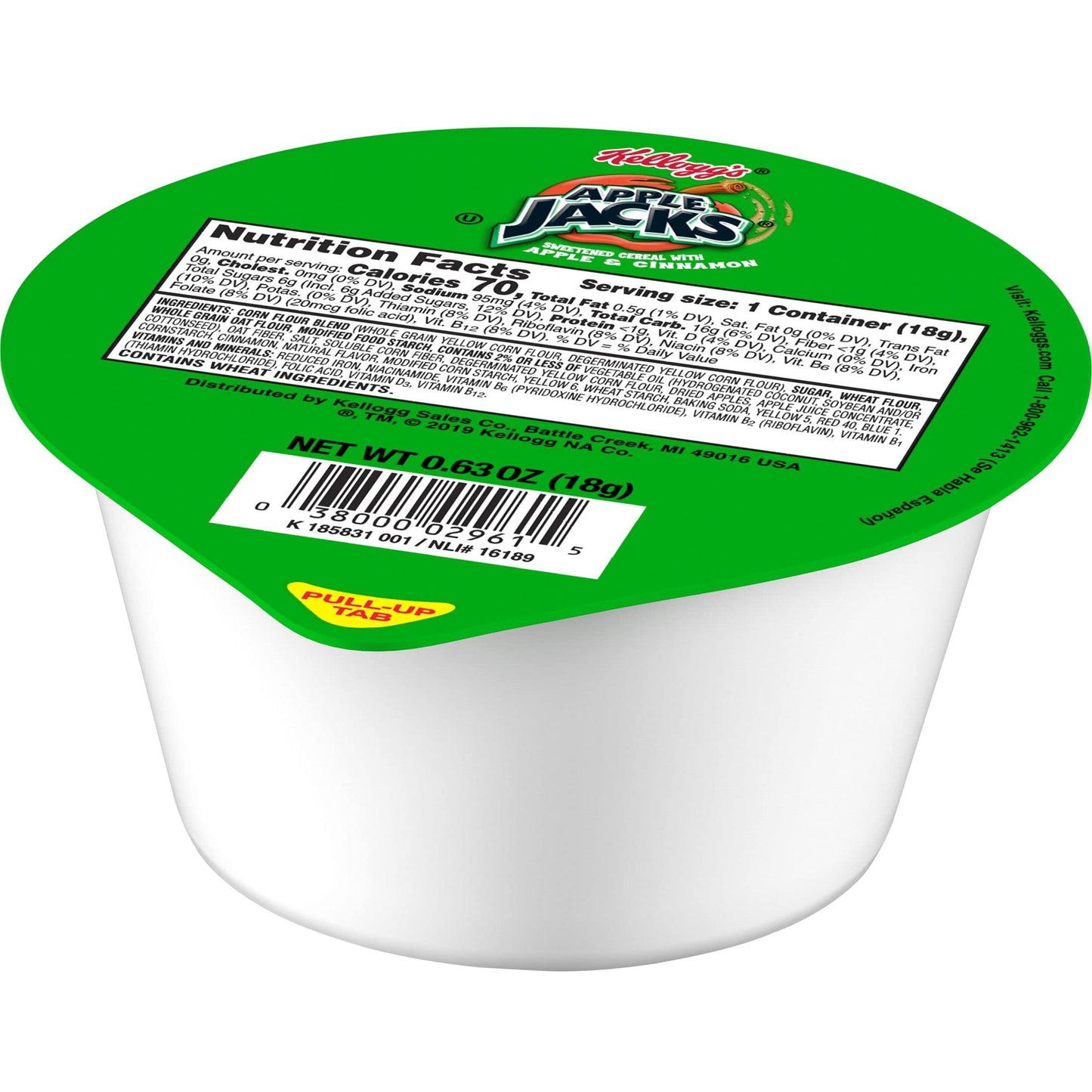 KelloggS Apple Jacks  Breakfast Cereal  .63Oz (96 Count)