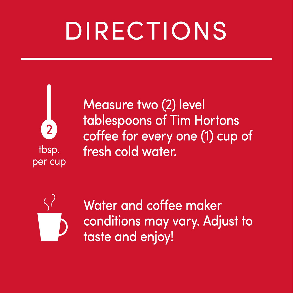 Tim Hortons Original Blend 100% Arabica Ground Coffee Can, 30 Ounces (Pack of 2)
