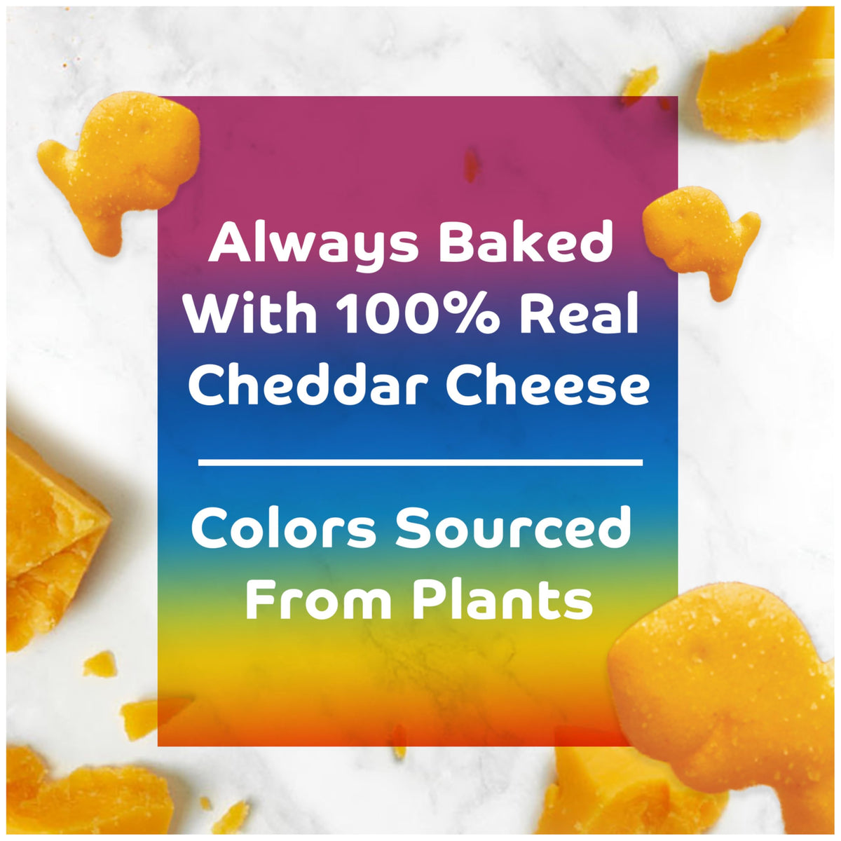 Goldfish Colors Cheddar Cheese Crackers, 27.3 oz Carton (Pack of 2)