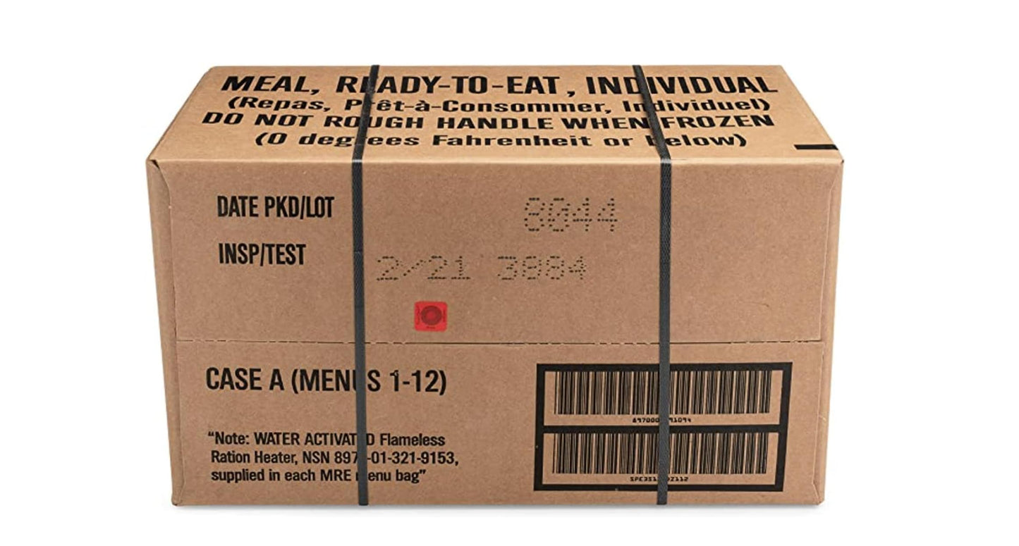 Wornick Sopacko, Ameriqual Mre Meals Ready To Eat Inspection 2025, 2026 Or Better, Emergency Food Supply, Survival Camping Outdoor 12 Pack(A & B Case Bundle, 2, Count)