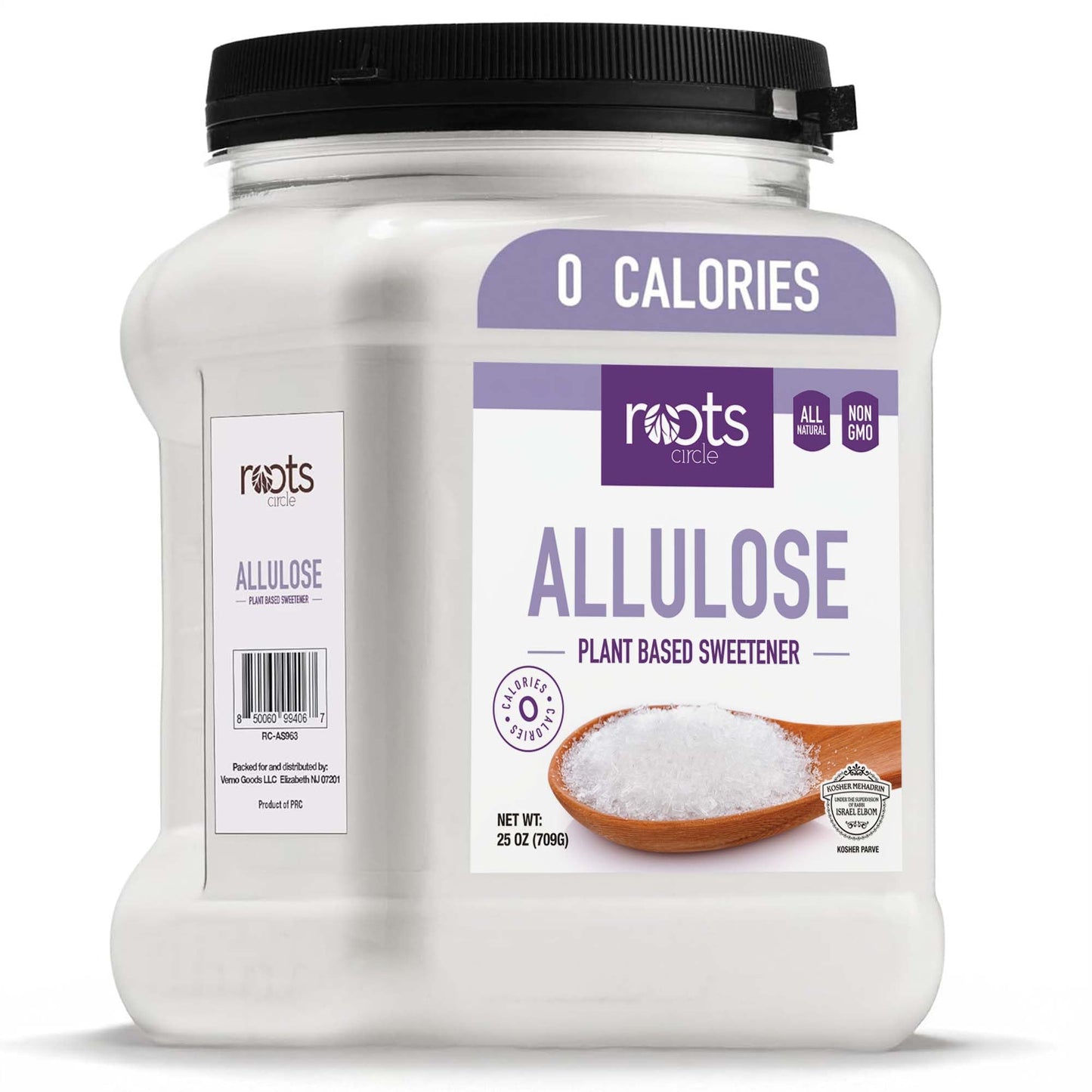 Roots Circle Allulose Sweetener - Zero Calorie Sugar Alternative - Plant-Based - 25 Ounces - Kosher, Non-GMO, Gluten-Free