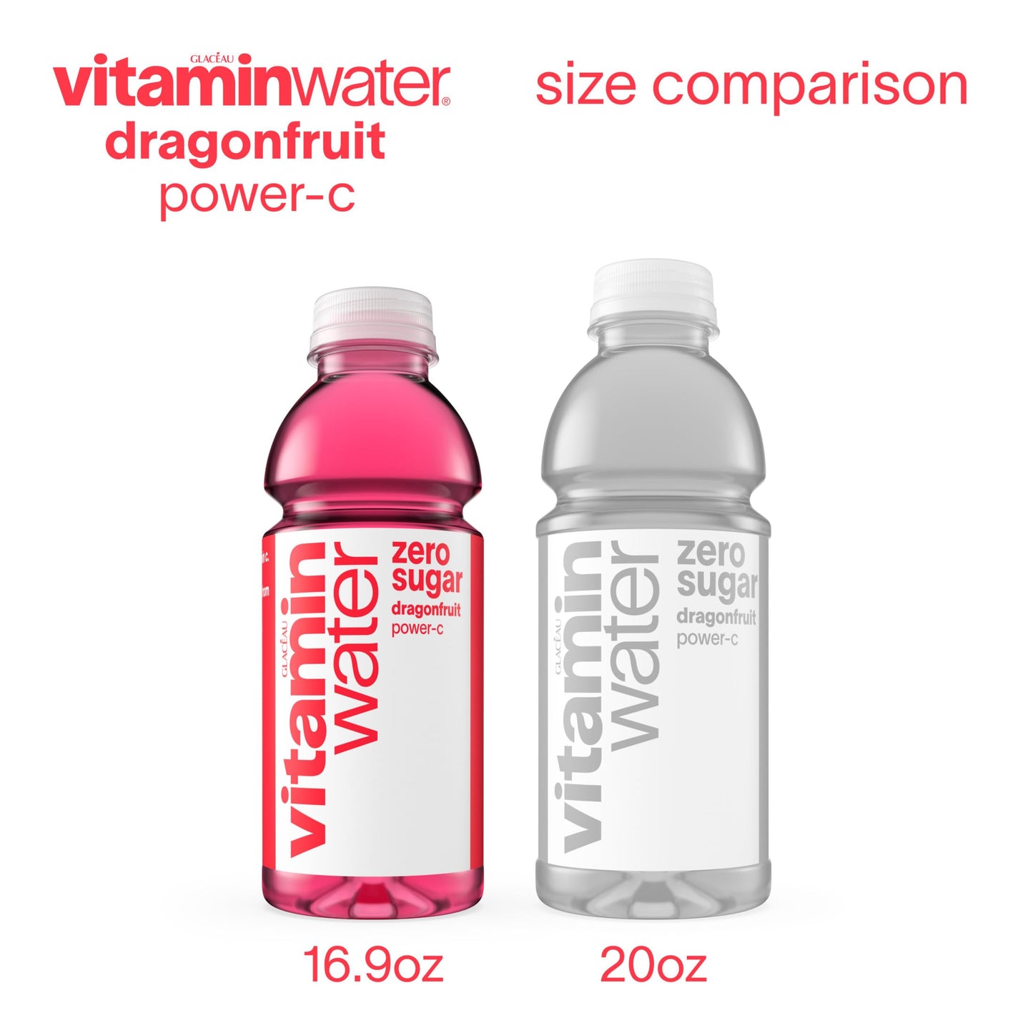 Vitaminwater Zero Power C Bottles, 16.9 fl oz, 6 Pack