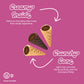 Muddy Bites Waffle Cone Snacks Bite Sized Filled Cone Bites For Snack Or Dessert, Milk & Double Fudge, Made With Cane Sugar, Kos