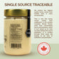 Oneroot 100% Canadian Flower Honey - 17.6 Oz/1.1 Lbs, Honey Wildflower Unfiltered, Unheated & Creamed, Nutrient Rich Raw Wildflo